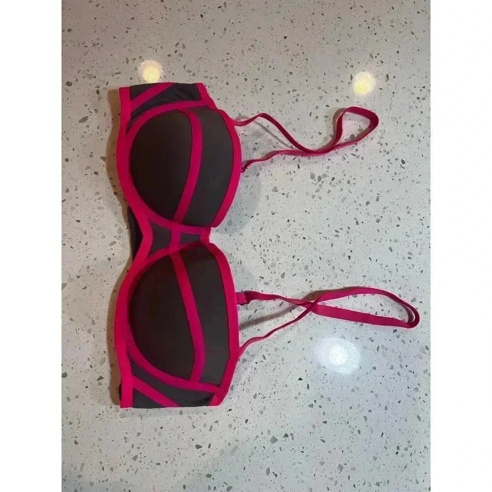 H&M padded bra pink and grey 34B